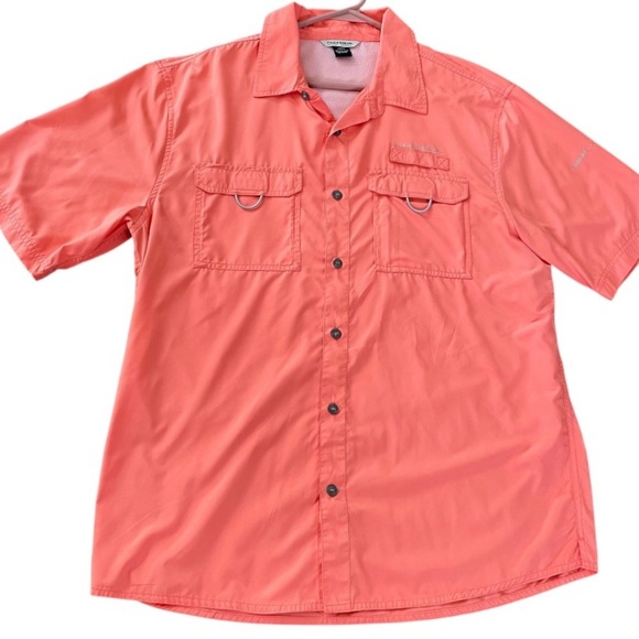 Field & Stream short sleeved button down fishing shirt Light orange Men’s L - Picture 12 of 12